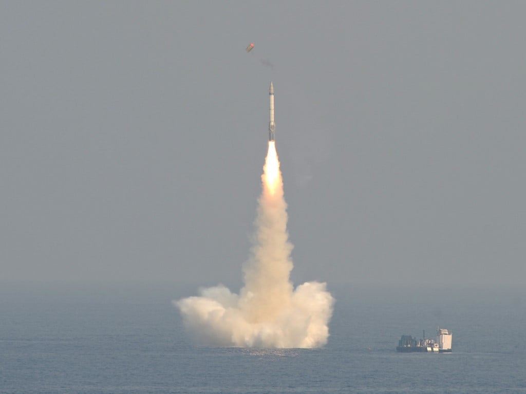 India successfully test-fires ballistic missile from submarine in Bay ...