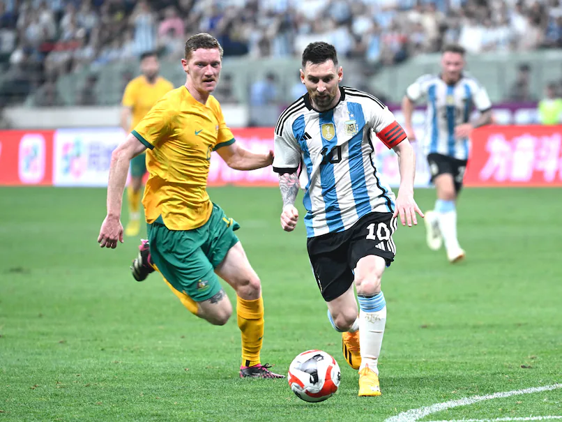 Messi nets his fastest Argentina goal in win over Australia in