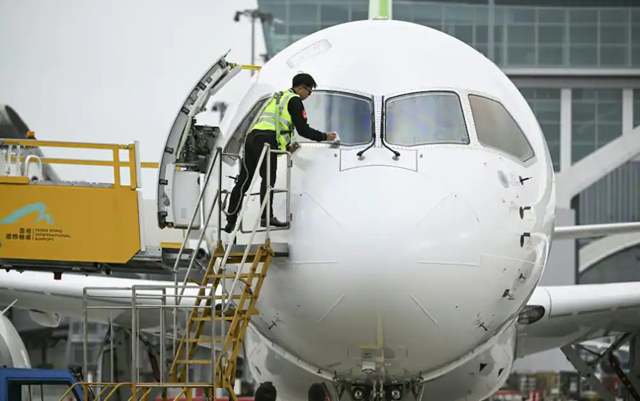 China Shows Off Homegrown C919 Jet In Hong Kong | News