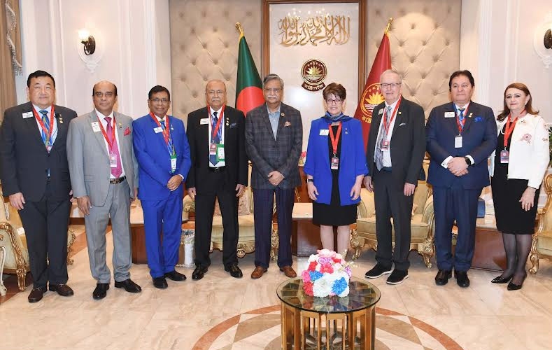 Lions Club International chief calls on President