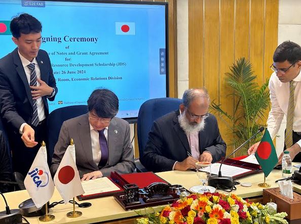 日本、バングラデシュに4億9500万円提供取引が締結