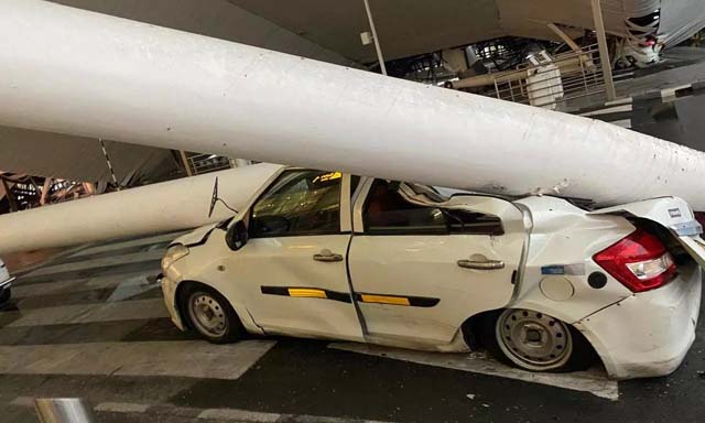 One killed, six injured after portion of roof collapses at Delhi airport's T-1