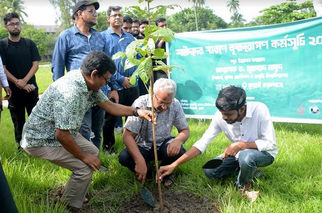 Tree plantation at KUET in memory of martyred students