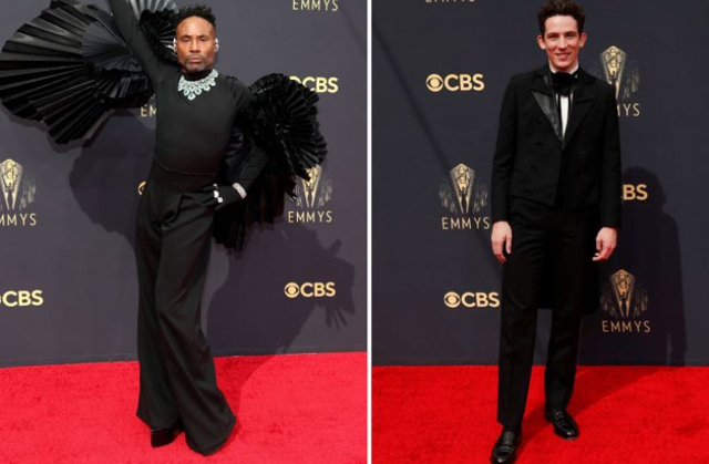 Stars shine on Emmys red carpet