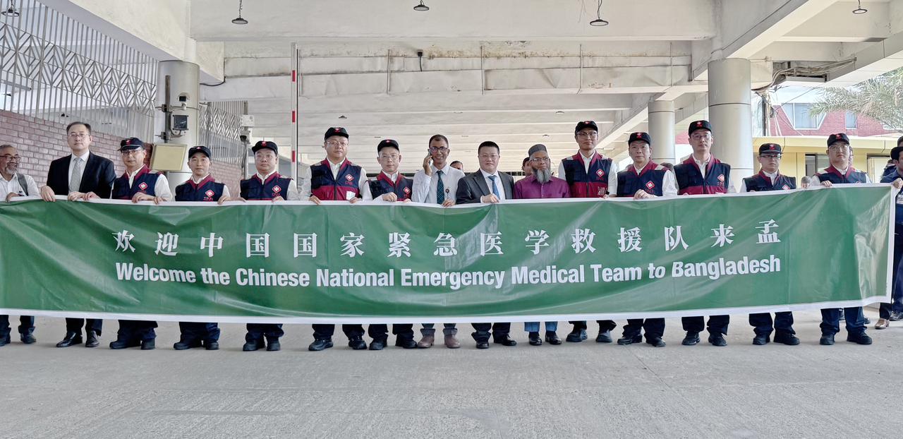 Chinese medical team arrives in city to treat injured students