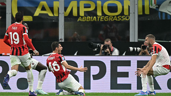 Gabbia ends AC Milan's derby pain with late winner against Inter