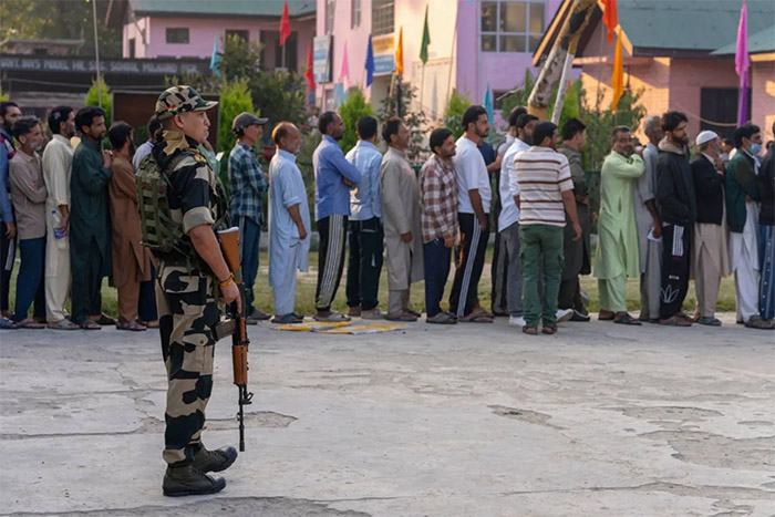 Security high as Indian Kashmir votes in round two of regional polls