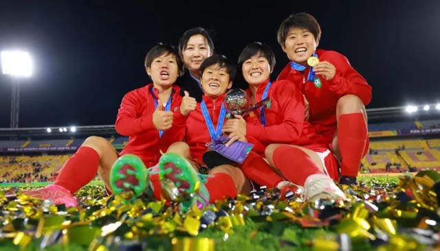 N. Korea players celebrate U20 World Cup victory in Pyongyang