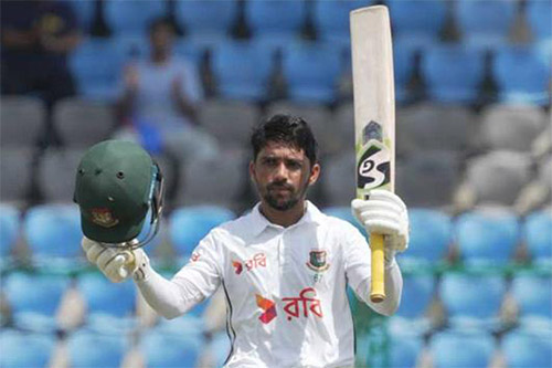 Mominul hits century to help Tigers reach 205-6 at lunch