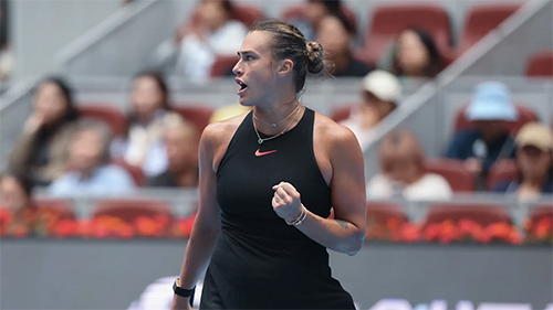 Sabalenka wins 15th match in a row to reach Beijing quarters