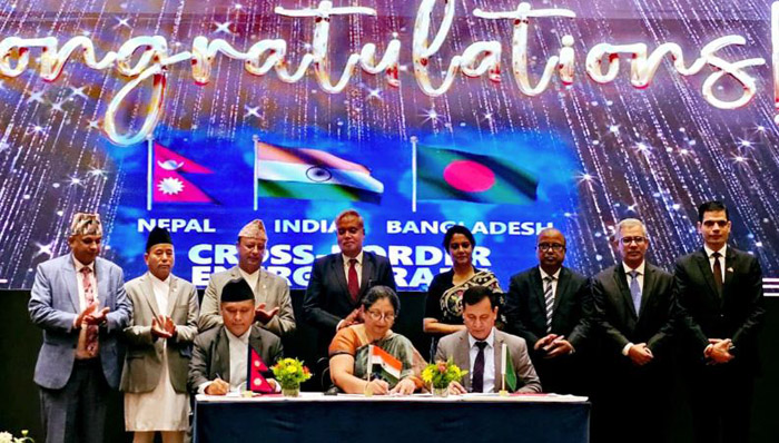 Tripartite deal inked to bring 40-MW power from Nepal to Bangladesh