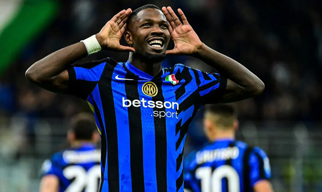 Thuram treble fires Inter past Torino and up to second