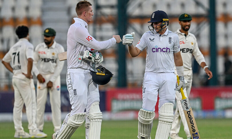 England 96-1 after Salman's century lifts Pakistan to 556