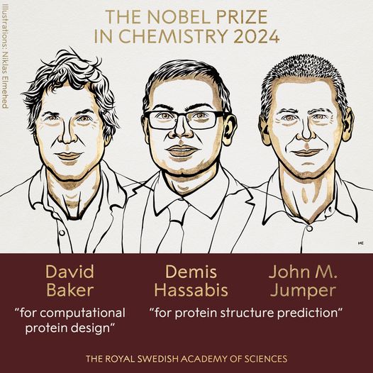 Baker and Jumper of US, Hassabis of UK win chemistry Nobel