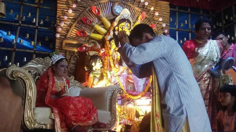 Maha Ashtami celebrated in Rajshahi