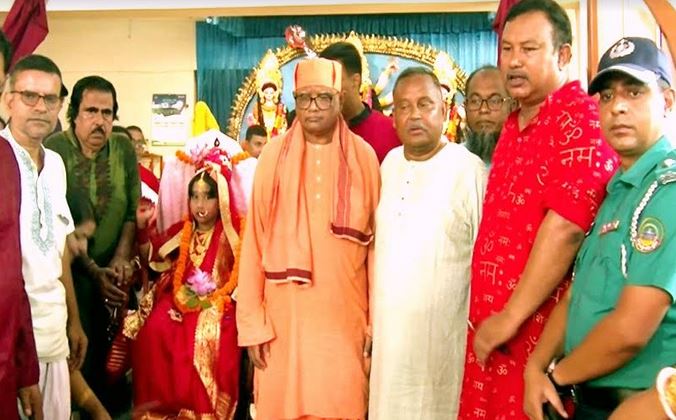 Kumari puja celebrated in Rangpur