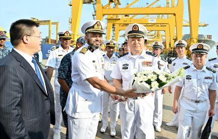 Chinese naval fleet arrive on goodwill visit