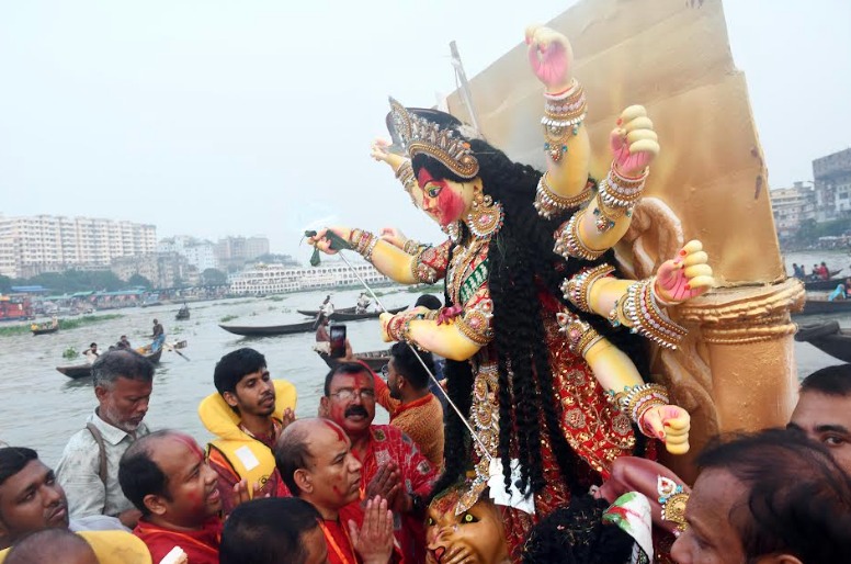 5-day Sharadiyo Durga Puja concludes with immersion of idols