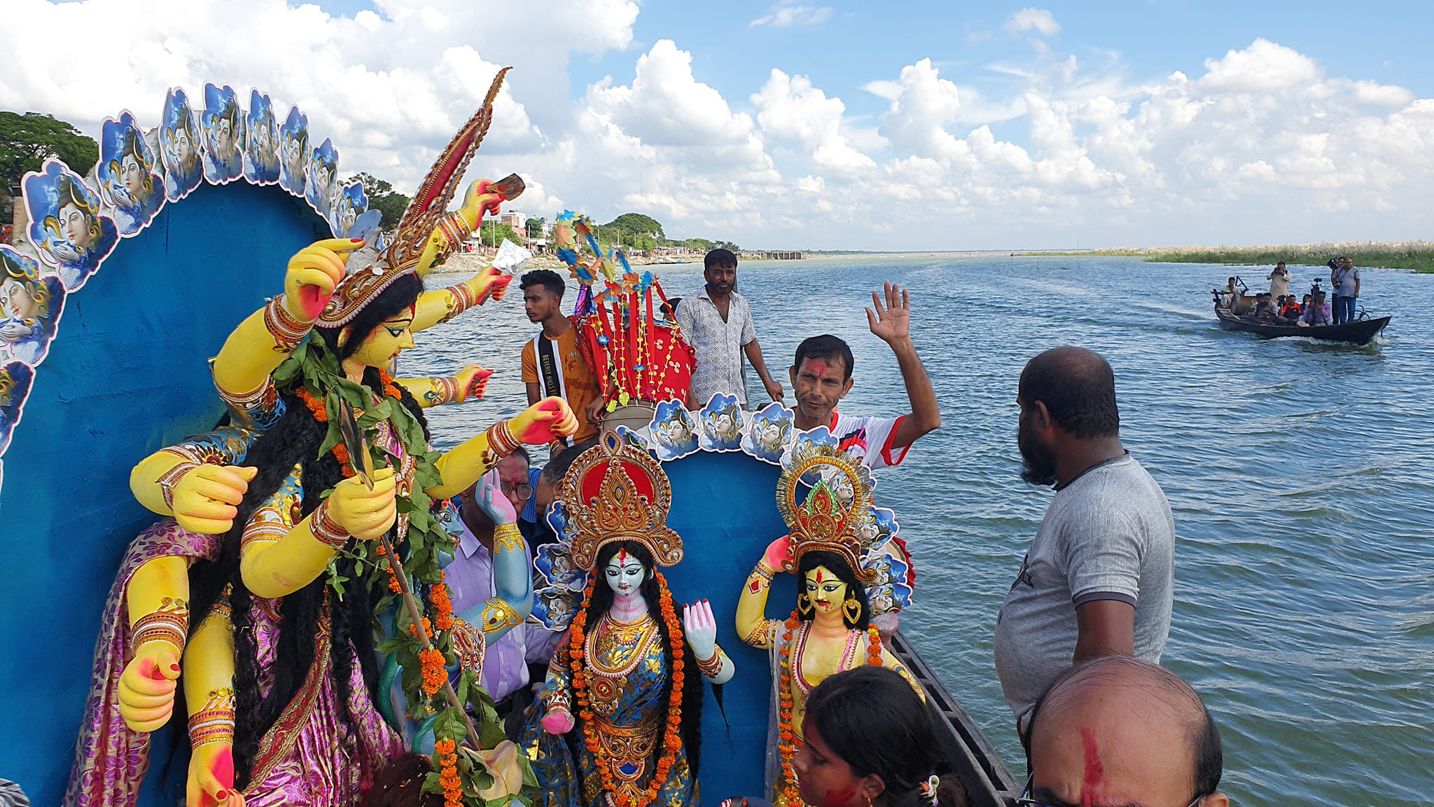 Durga Puja ends in Rajshahi with immersion of idols