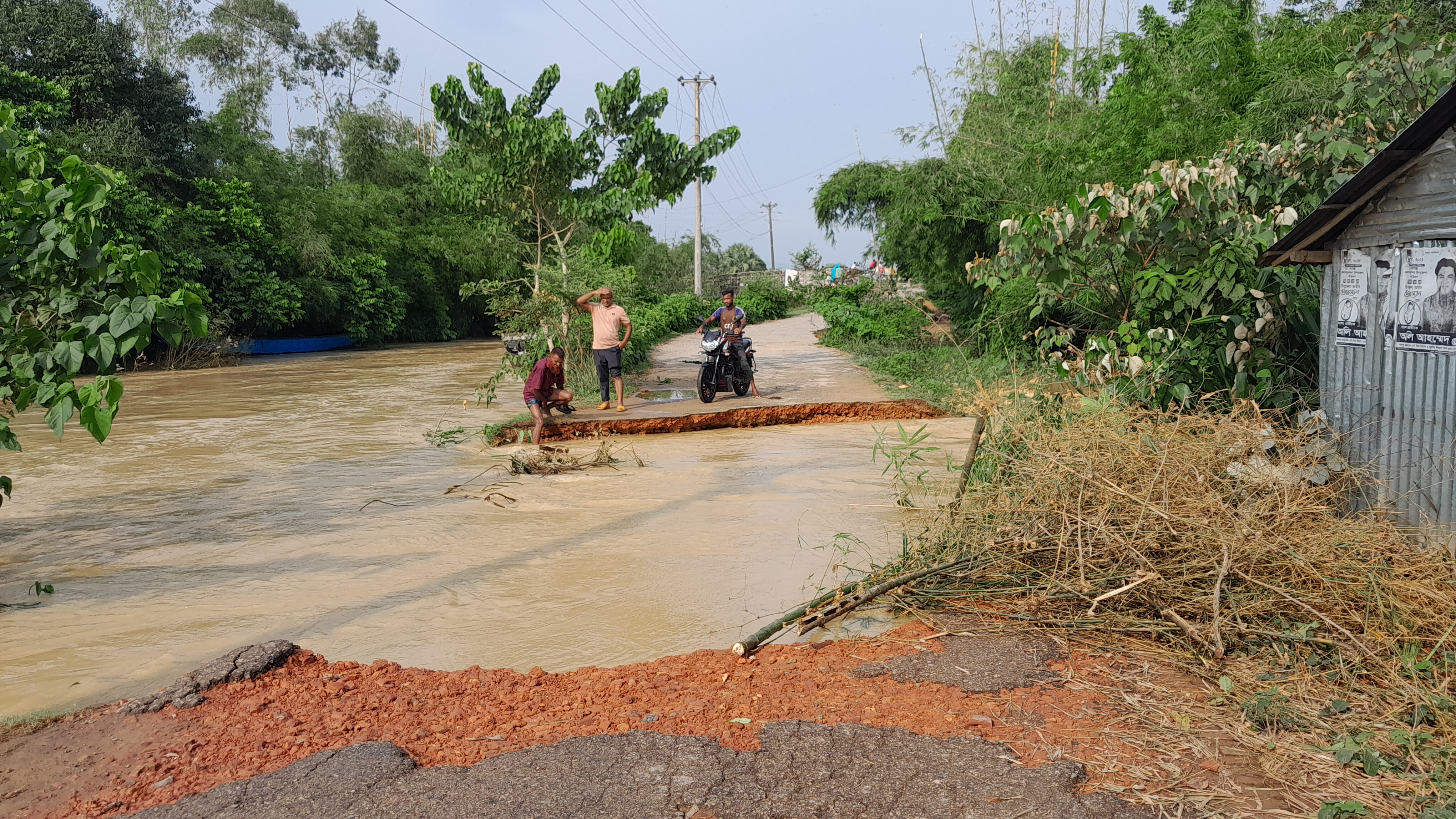 Flood situation improves in Netrakona