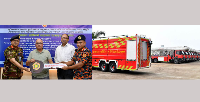 Fire service gets 11 aerial platform ladder vehicles