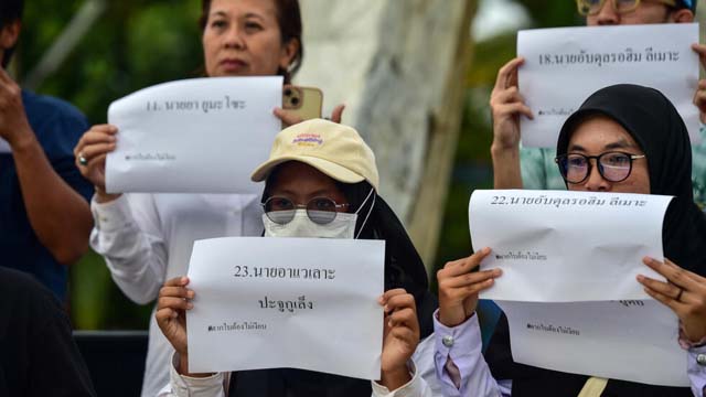 Thai massacre families demand justice as charge deadline expires