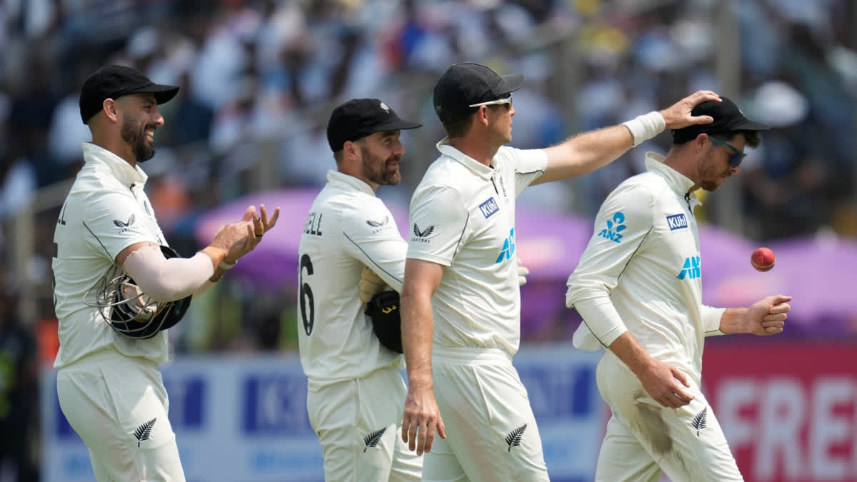 Santner takes seven as New Zealand bowl out India for 156