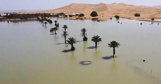 Rare Sahara floods bring Morocco's dried-up south back to life