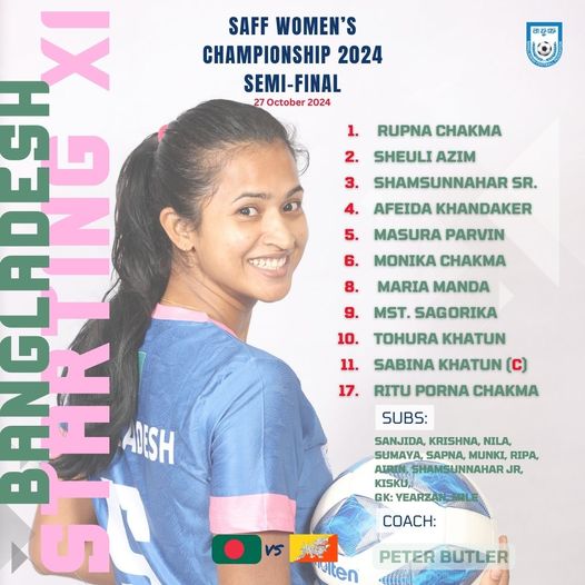 Bangladesh makes one change in starting XI against Bhutan