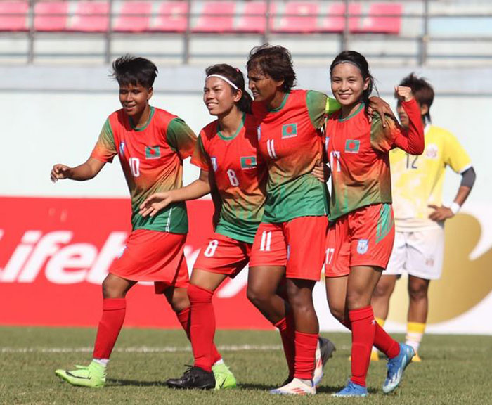 Bangladesh thrash Bhutan 7-1 in 1st semifinal 