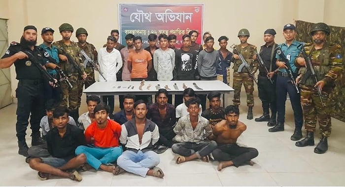 Joint forces arrest 45 persons from Mohammadpur area