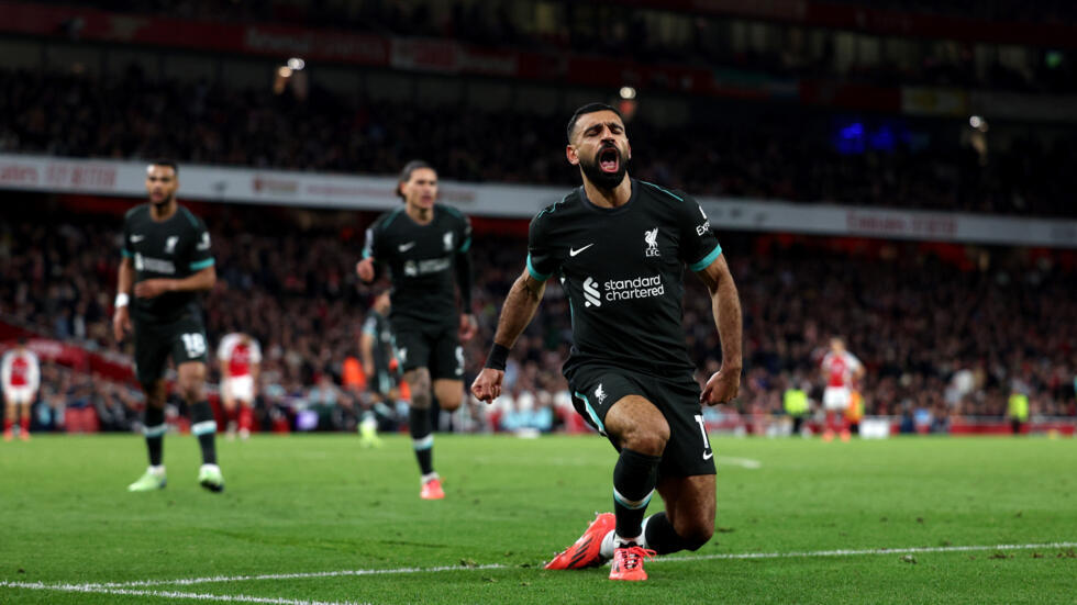 Salah strikes late as Liverpool snatch draw at title rivals Arsenal