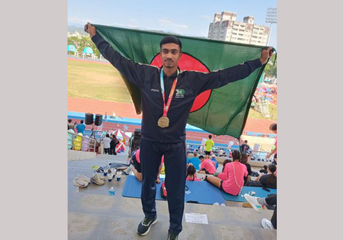 BKSP athlete Tamim wins gold in Taiwan 