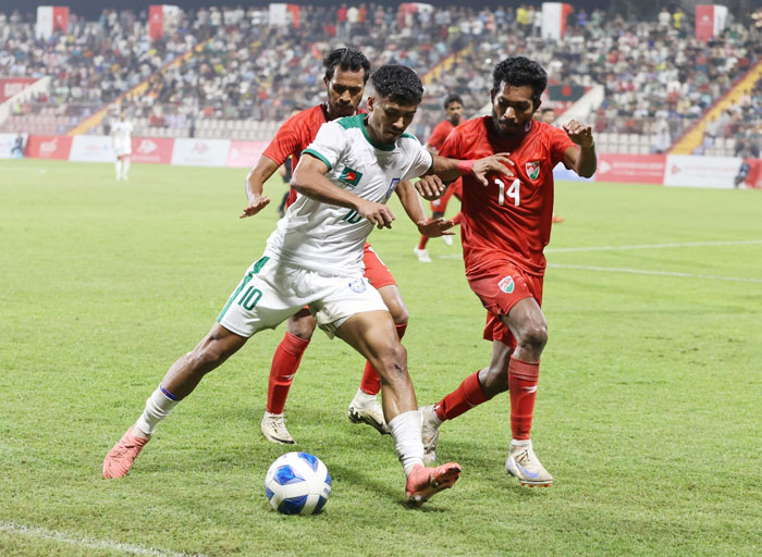 Bangladesh go down fighting 1-0 to Maldives 