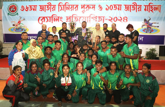 Ansar win double crowns in national wrestling meet