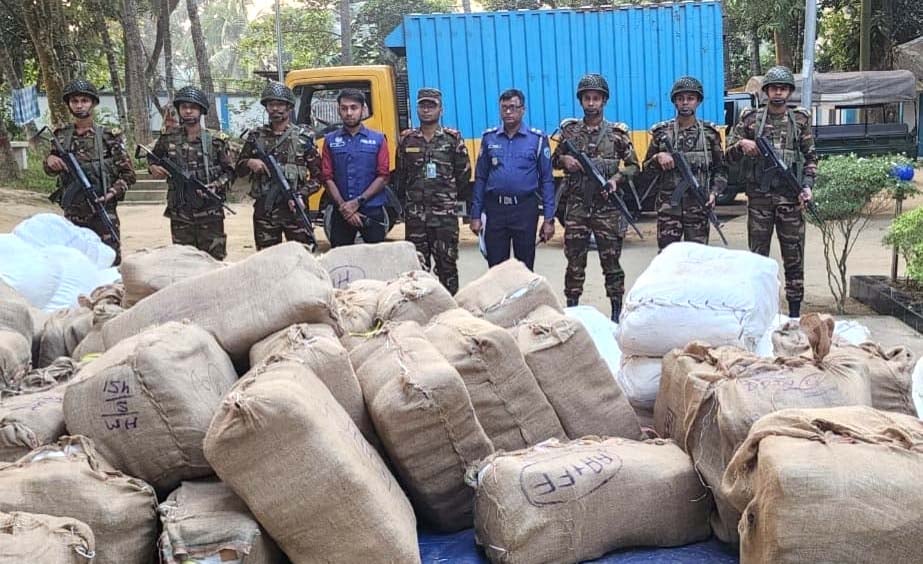 Huge Indian commodities seized in Feni frontier