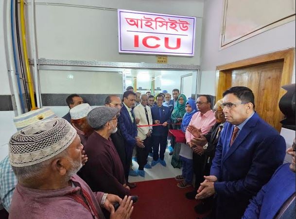 8-bed ICU opens at NHF Hospital in Rajshahi