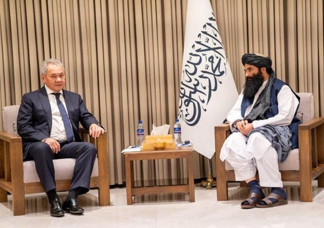 Russia security chief meets Taliban officials in Kabul