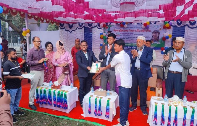 Sports competition for children with special needs held in Mymensingh