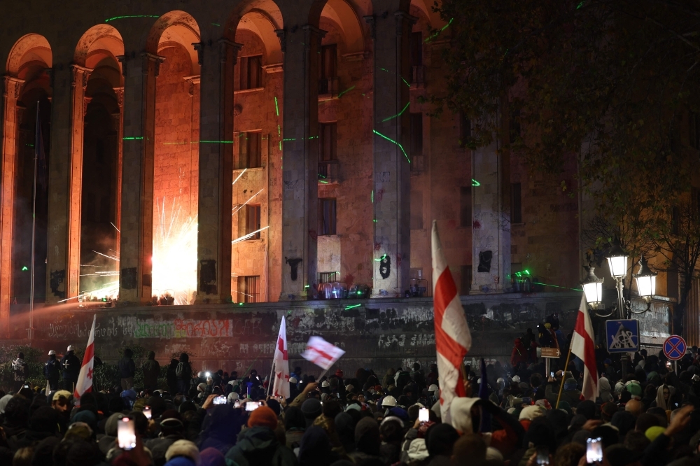 Tens of thousands rally in Georgia, PM rebuffs calls for new vote