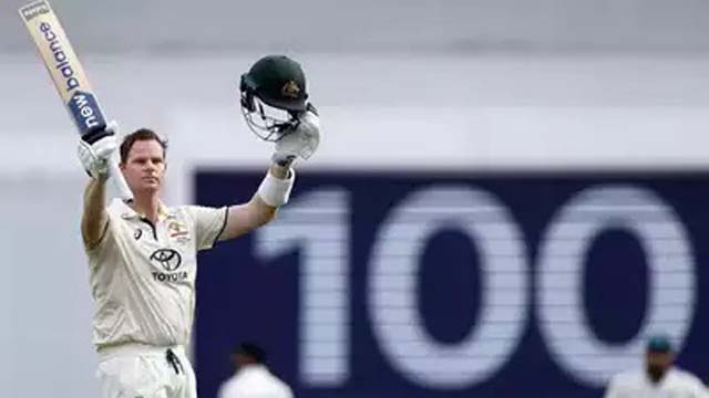 Steve Smith hits first Test century in 18 months