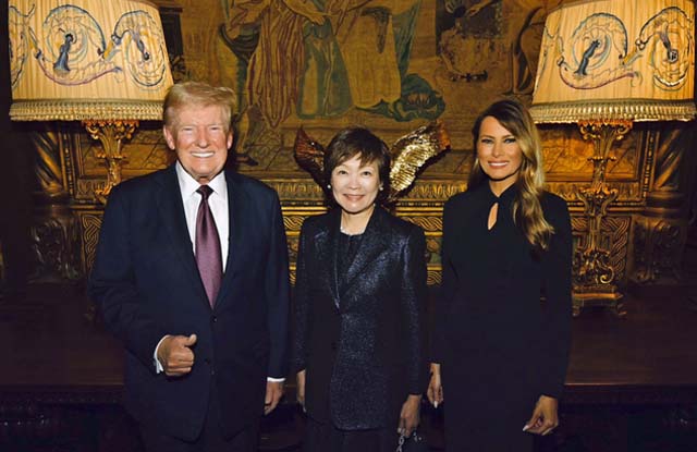 Trump hosts Shinzo Abe's widow at Mar-a-Lago