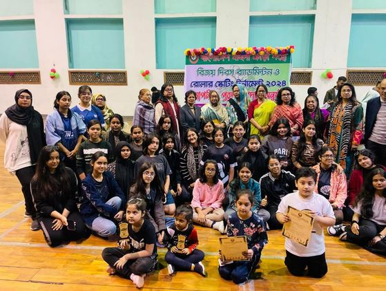 V-Day Badminton, Roller Skating competition held