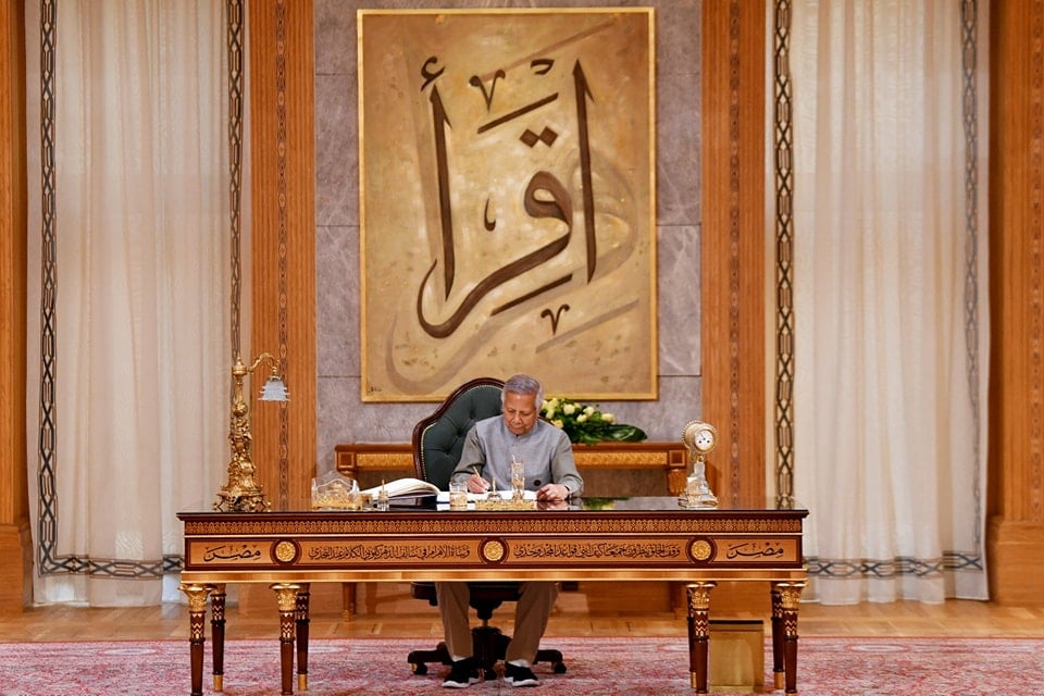 Prof Yunus visits New Presidential Palace in Cairo