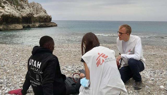 Medical help arrives by sea to Greece's isolated islands