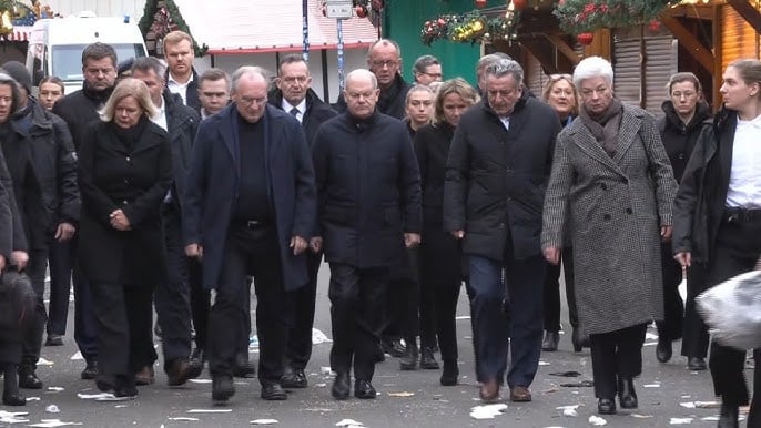 Germany's Scholz visits Christmas market attack site