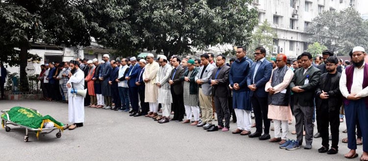 Adviser Hassan Ariff's third Janaza held at Secretariat 