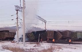 2 freight trains collide in Russia's East Siberian region