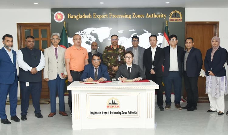 Chinese company to invest $28.92 million in BEPZA EZ