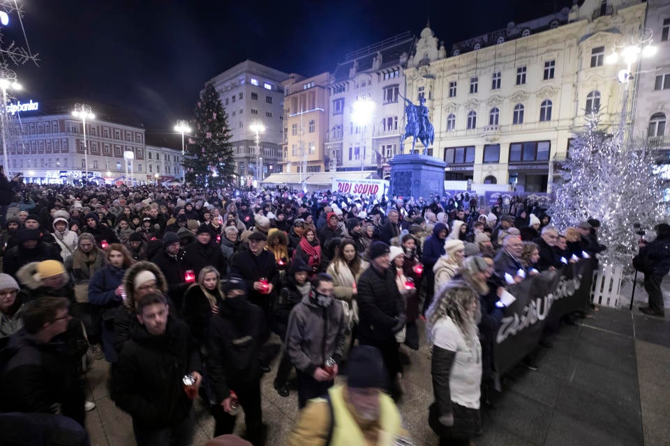 Croatians march for safer schools after fatal stabbing